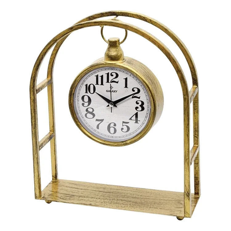 Galaxy Masa Saati Gold Siyah 28,5*38 Cm Elips Ayp-833-ak