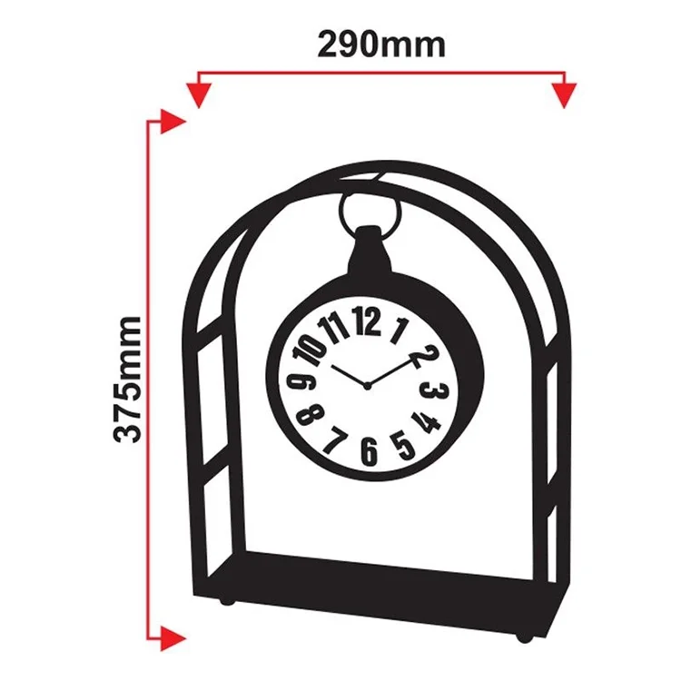Galaxy Masa Saati Siyah 28,5*38cm Ayp-833-k