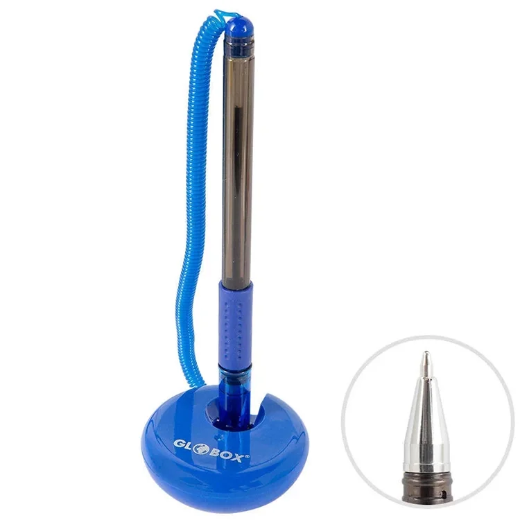 Globox Zincirli Tükenmez Kalem Mavi No: 1032