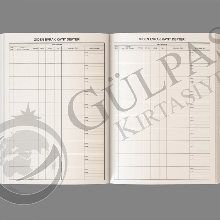 Gülpaş Giden Evrak Defteri Suni Deri Ciltli 200 Yaprak 354