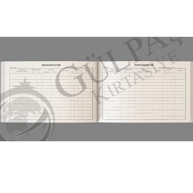 Gülpaş Memur İzin Defteri 17x24 Suni Deri 100 Yaprak 398