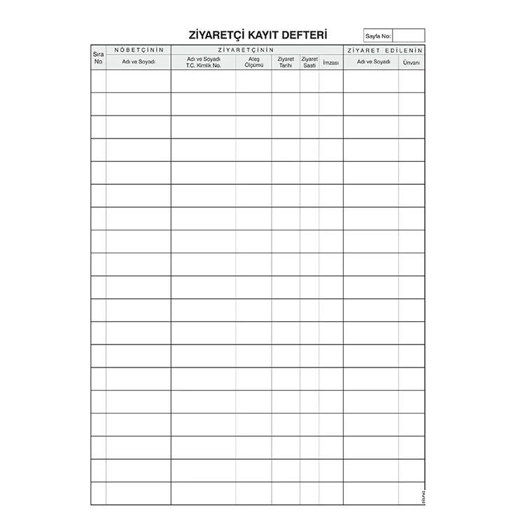 Gülpaş Ziyaretçi Defteri Suni Deri Ciltli 100 Yaprak 369