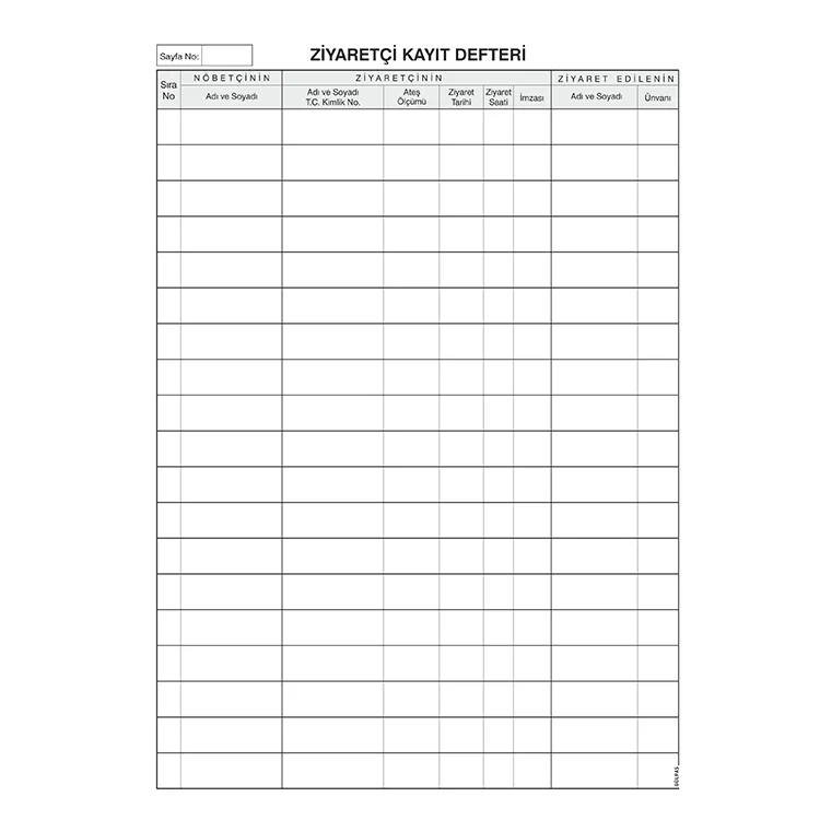 Gülpaş Ziyaretçi Defteri Suni Deri Ciltli 100 Yaprak 369