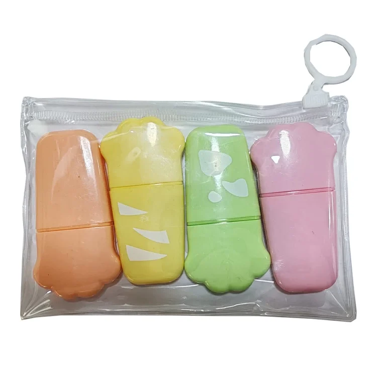 İbiş Pati Şekilli Fosforlu Kalem 4li Poşet İbis-fl-8209 İbsk