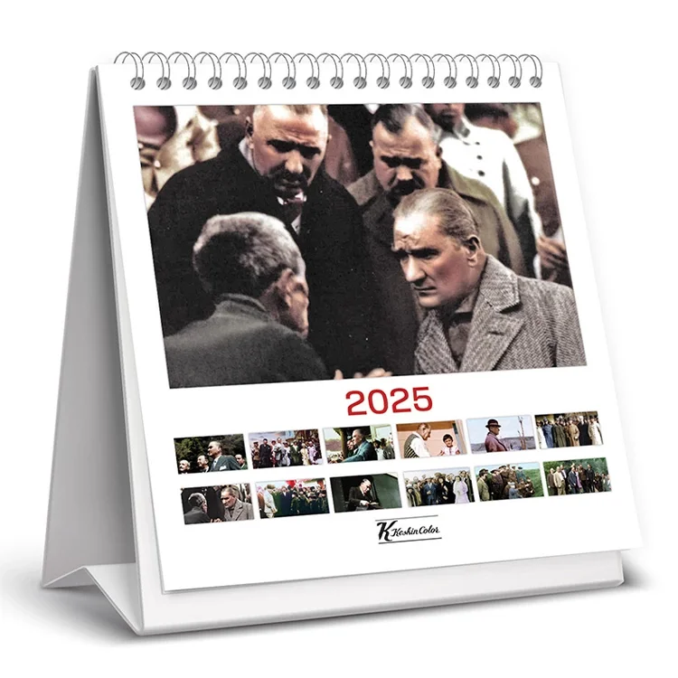 Keskin Color 2025 Ajanda Kare Masa Takvimi Atatürk 600026-99