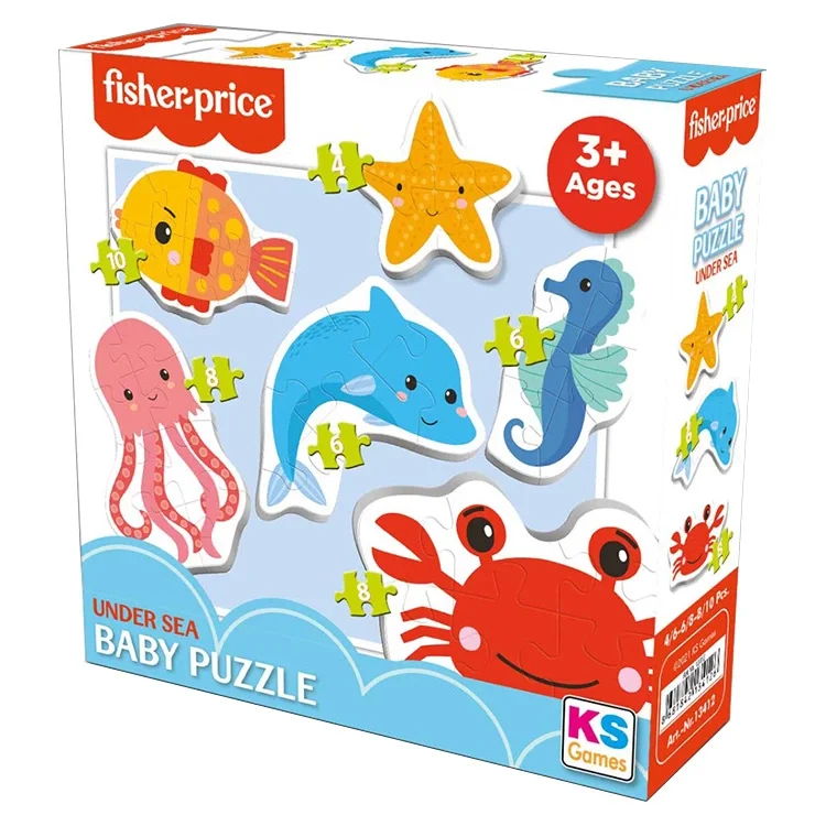 Ks Games Puzzle Fisher-price Baby Under Sea 6in1 Fp-13412 Ksgm
