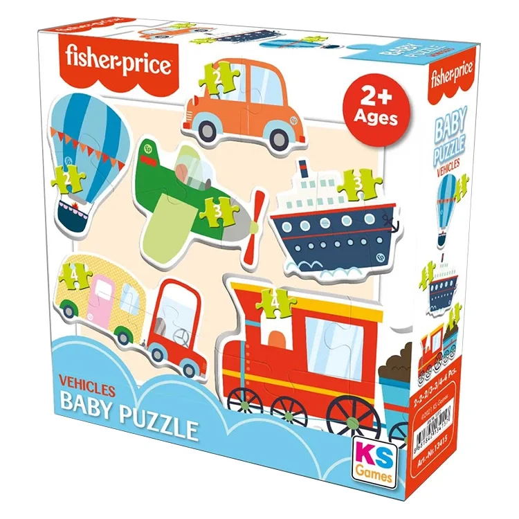 Ks Games Puzzle Fisher-price Baby Vehicles Fp-13415 Ksgm