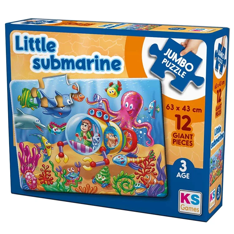 Ks Games Puzzle 12 Parça Little Submarine Jumbo Jp-31006 Ksgm