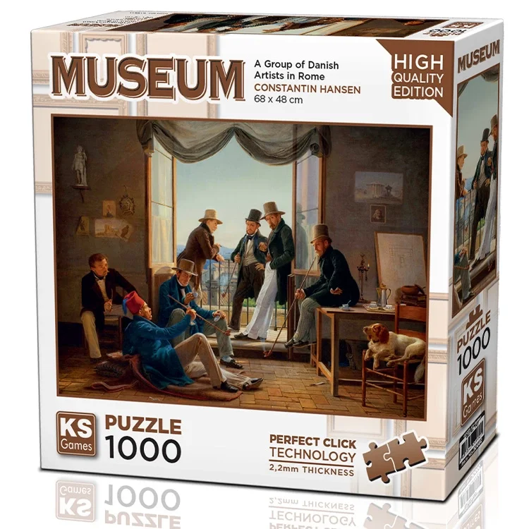 Ks Games Puzzle Yetişkin 1000 Parça A Group Of Danish Artists İn Rome 20660 Ksgm
