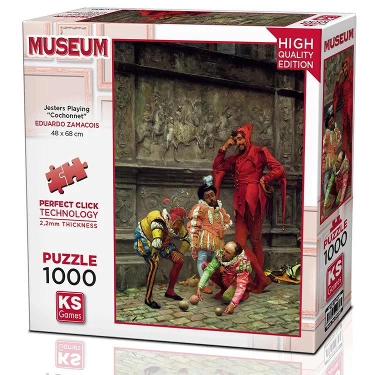 Ks Games Puzzle Yetişkin 1000 Parça Jesters Playing “cochonnet” 20662 Ksgm