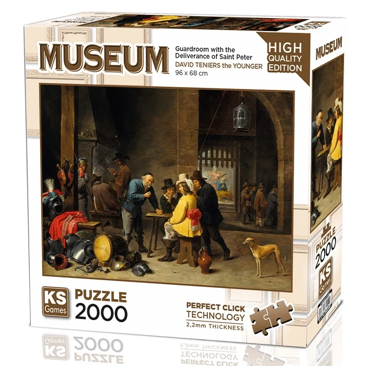 Ks Games Puzzle Yetişkin 2000 Parça Guardroom With The Deliverance Of Saint Peter 22518 Ksgm