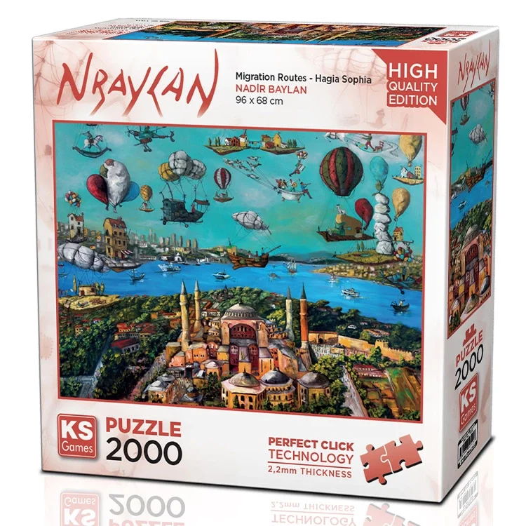 Ks Games Puzzle Yetişkin 2000 Parça Migration Routes - Hagia Sophia 22523 Ksgm