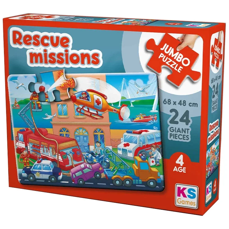 Ks Games Puzzle 24 Parça Rescue Missions Jumbo Jp31009 Ksgm
