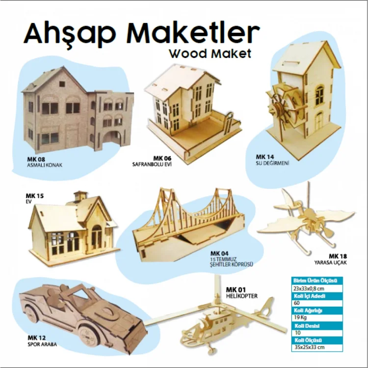 Kum Toys Ahşap Maket (küçük)