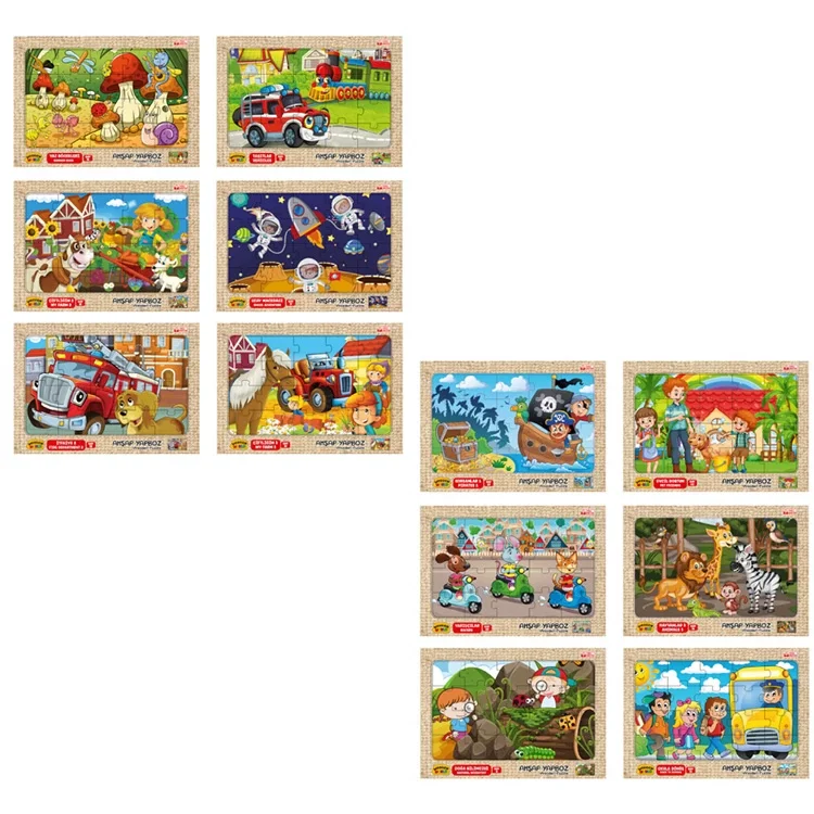 Kum Toys Wooden Puzzle 24x34 Cm. Km5330