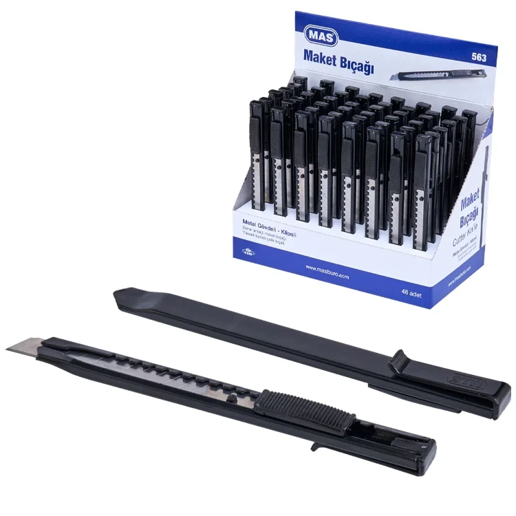Mas 563 Maket Bıçağı Metal Gövdeli Klipsli