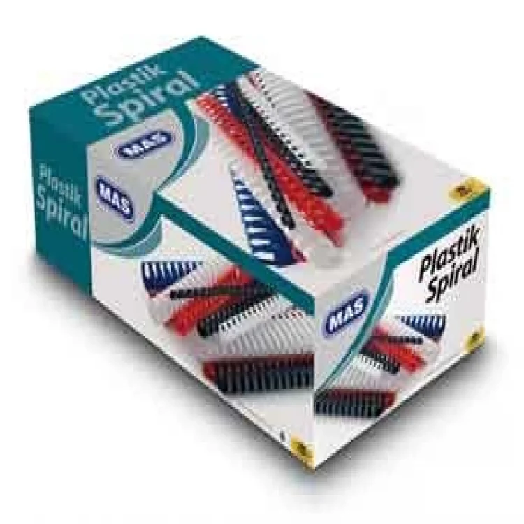 Mas Plastik Spiral 22 Mm 50li Kırmızı 8116