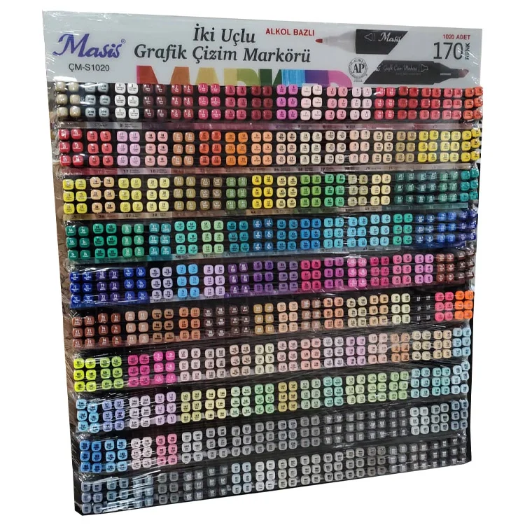 Masis Grafik Çizim Markörü İki Uçlu 1700lü Stnd 170 Rnk Çm-s1700