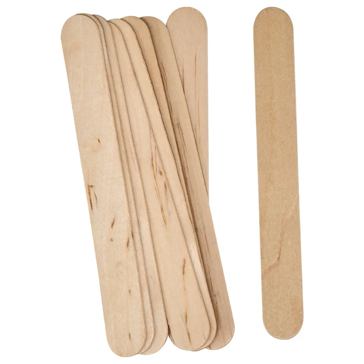 Mileo  Ahşap Dondurma Çubuk Geniş 150*18*1.6mm Naturel 1832