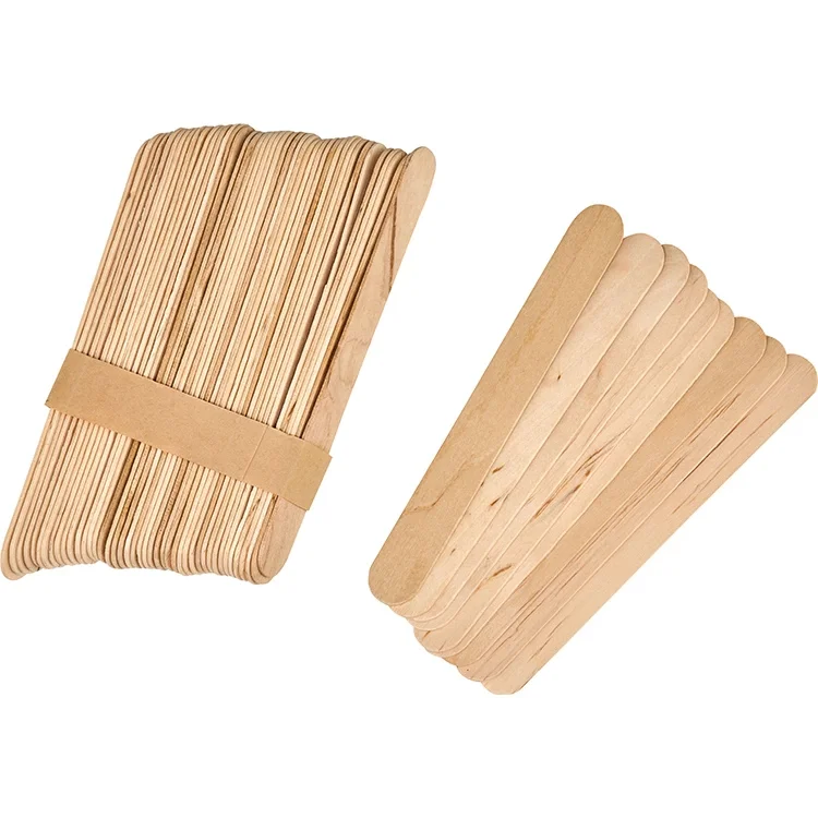 Mileo  Ahşap Dondurma Çubuk Geniş 150*18*1.6mm Naturel 1832