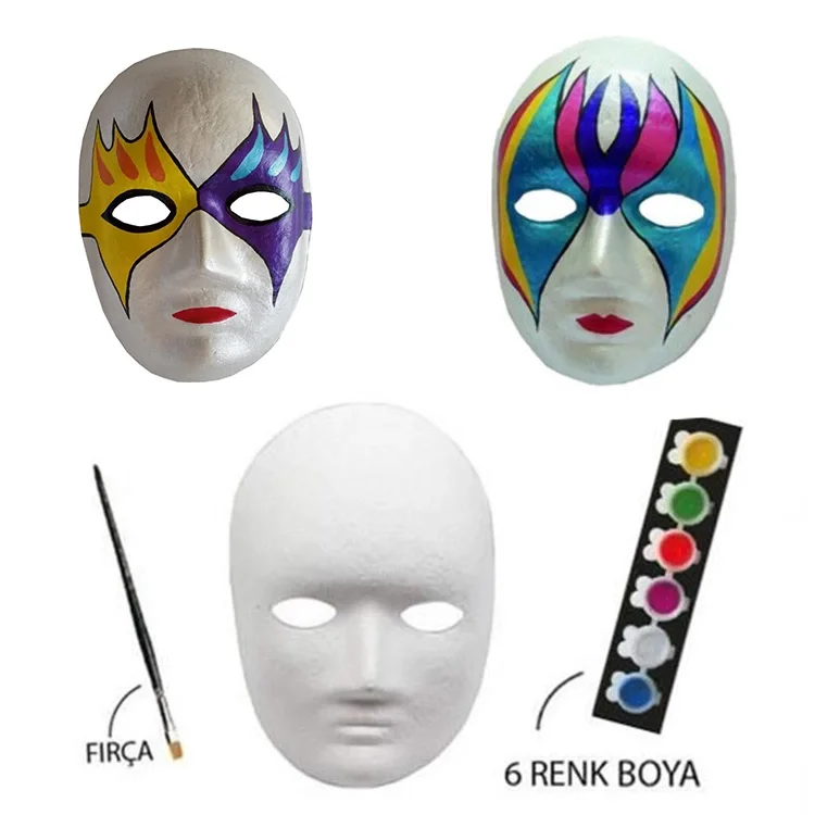 Mor Mc05 Karton Maske + Boya Seti