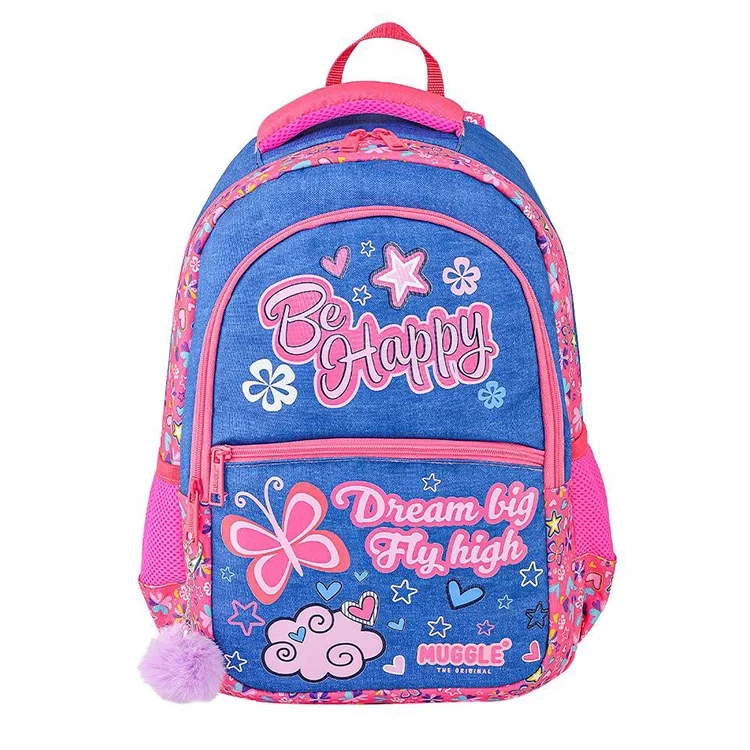 Muggle Mu-7464 Denim Kot Okul Çantası-mu7464 Shnk