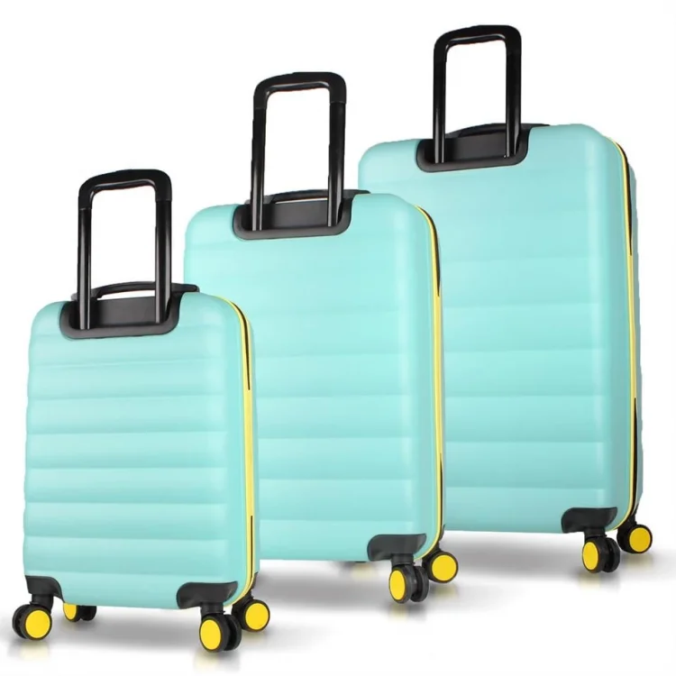 My Valice Colors Abs Kabin Orta Ve Büyük Boy Mint Yeşili 3lü Valiz Seti