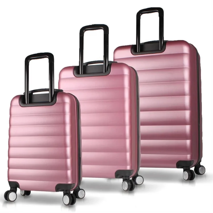 My Valice Colors Abs Kabin Orta Ve Büyük Boy Rose Gold 3lü Valiz Seti