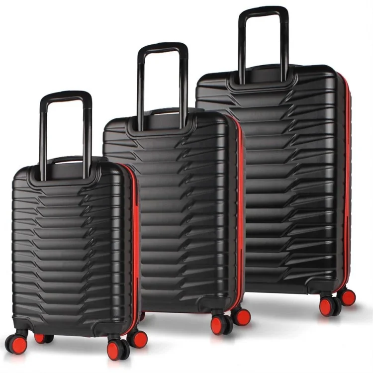 My Valice Croc Abs Kabin Orta Ve Büyük Boy Siyah 3lü Valiz Seti