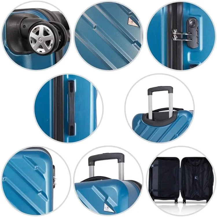 My Valice Cross Abs Kabin Orta Ve Büyük Boy Siyah 3lü Valiz Seti