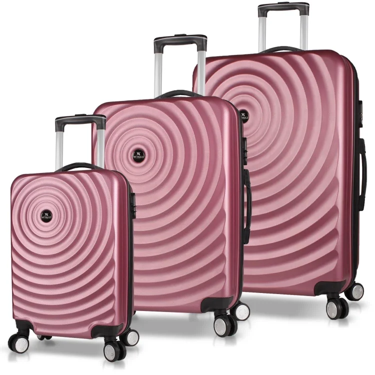 My Valice Drop Abs Kabin Orta Ve Büyük Boy Rose Gold 3lü Valiz Seti