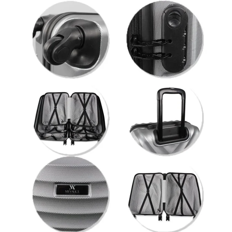 My Valice Force Abs Kabin Orta Ve Büyük Boy Mavi 3lü Valiz Seti