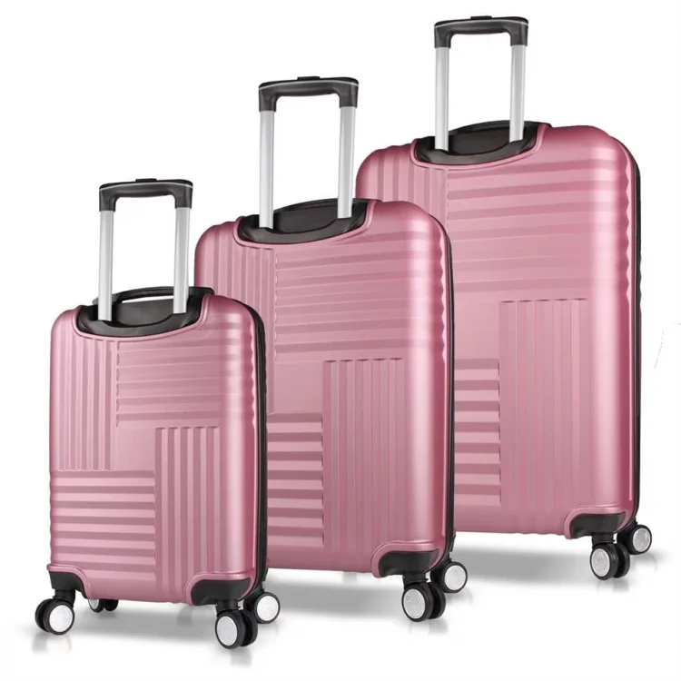 My Valice Puzzle Abs Kabin Orta Ve Büyük Boy Rose Gold 3lü Valiz Seti