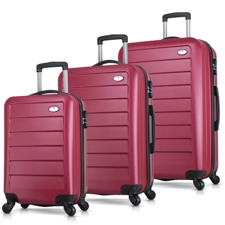 My Valice Ruby Abs Kabin Orta Ve Büyük Boy Bordo 3lü Valiz Seti