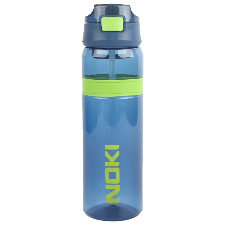 Noki Su Matarası Tritan Pipetli Kapak Silikon Bantlı 850 Ml. T-0120