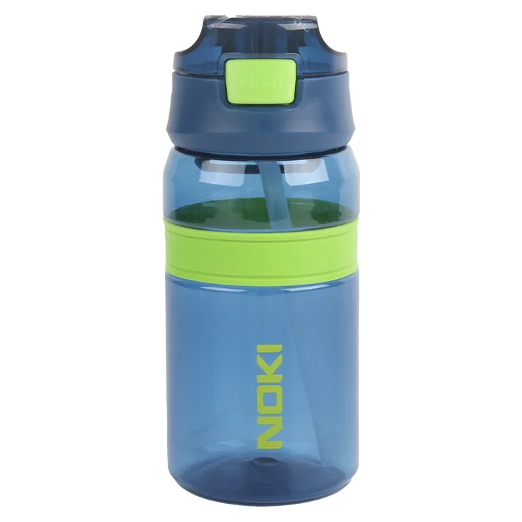 Noki Su Matarası Tritan Pipetli Kapak Silikon Bnantlı Tutma Aparatlı 550 Ml T-0119