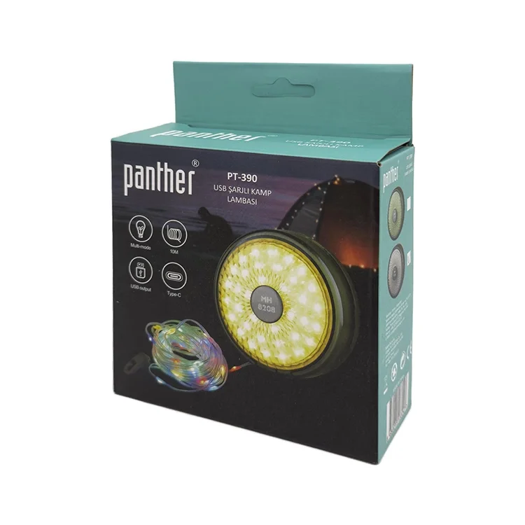 Panther Pt-390 Kamp Lambası Şarjlı *80 Elku