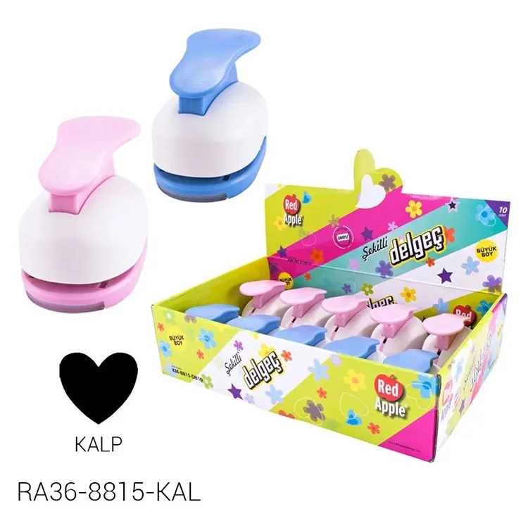Red Apple Şekilli Delgeç 3.80 Cm Büyük Boy Kalp Ra36-8815