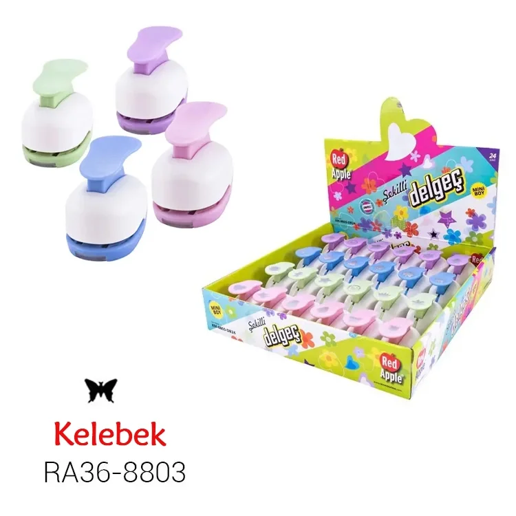 Red Apple Şekilli Delgeç 1.00 Cm Mini Boy 32943 Kelebek