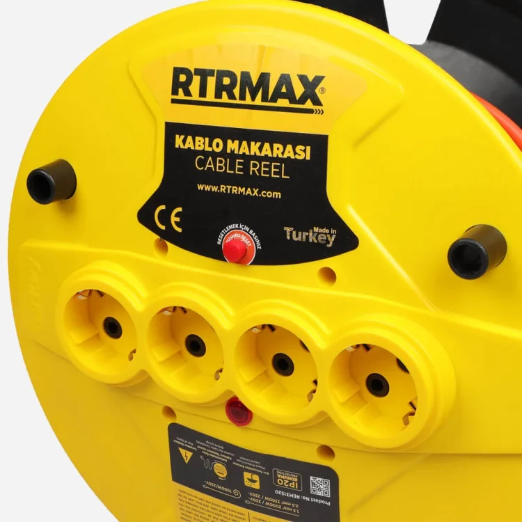 Rtrmax Rem32520 Makaralı Kablo 20mt 3x2.5mm