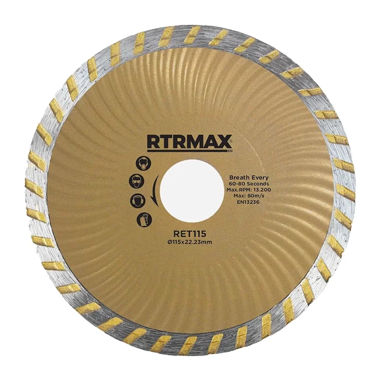 Rtrmax Ret115 Turbo Kanallı Elmas Testere 115 Mm