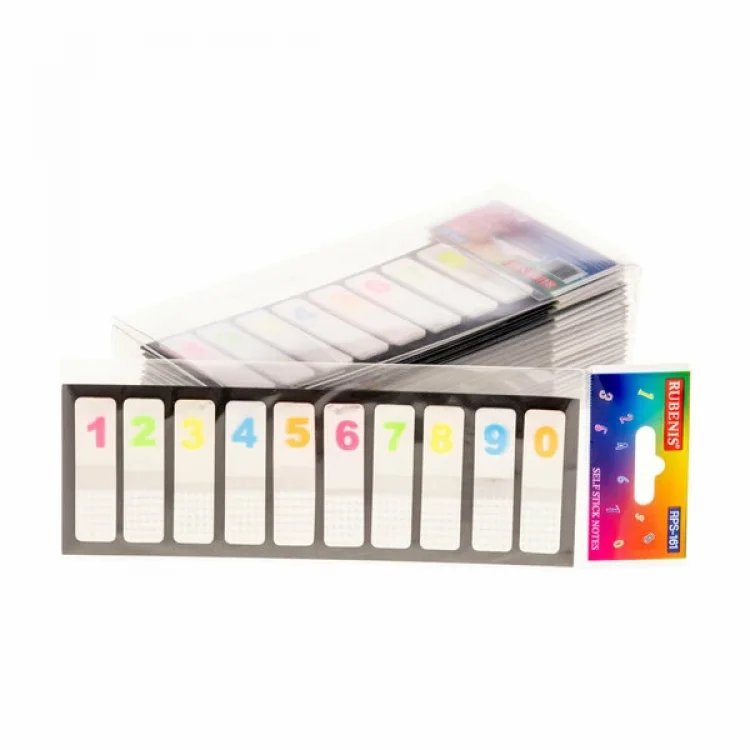 Rubenis Post It Şeffaf Numaralı Şerit Rps-161