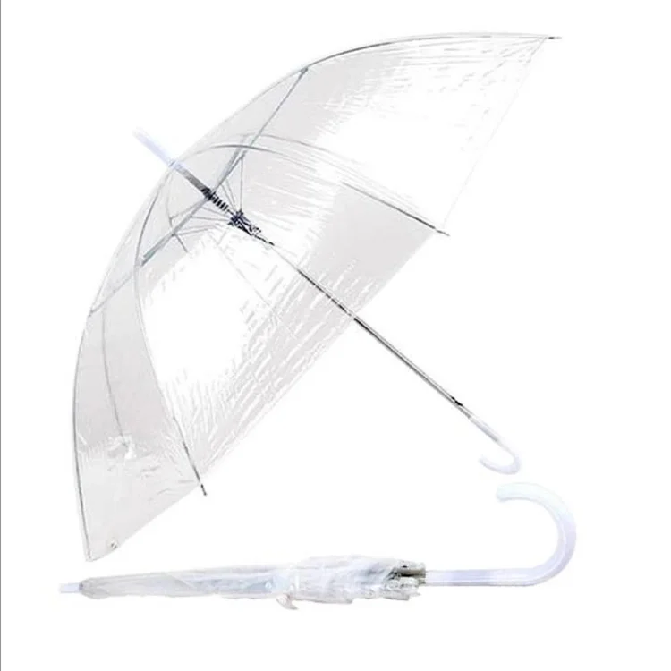 Rubenis Rb-039 Unisex Baston Şeffaf Şemsiye  *60