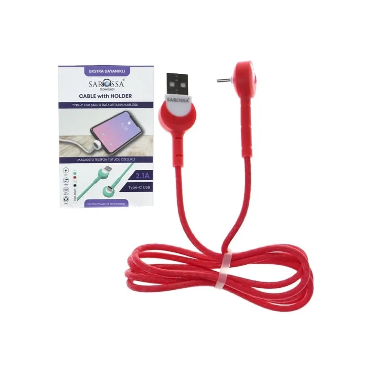Sarossa S429 Masa Üstü Tutucu Kablo_micro Usb Elku