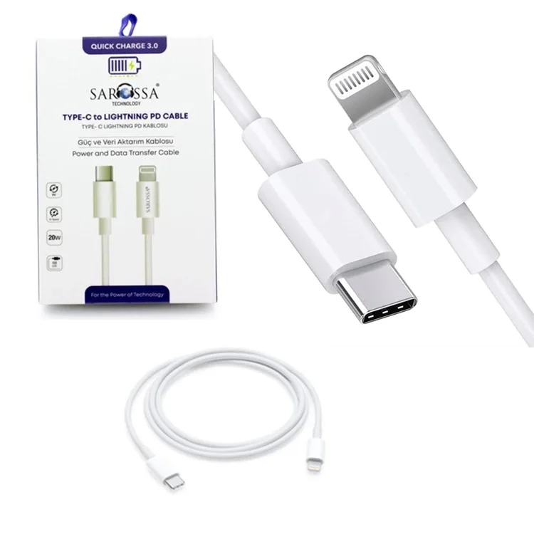 Sarossa S432 Pd Kablo 20w Type-c &amp; Lightning 500351 Elku