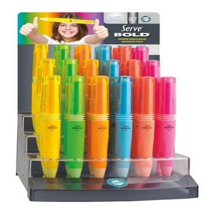 Serve Bold Versatil Kalem 0.7 Mm 36lı Stand Sv-bd07stnd36