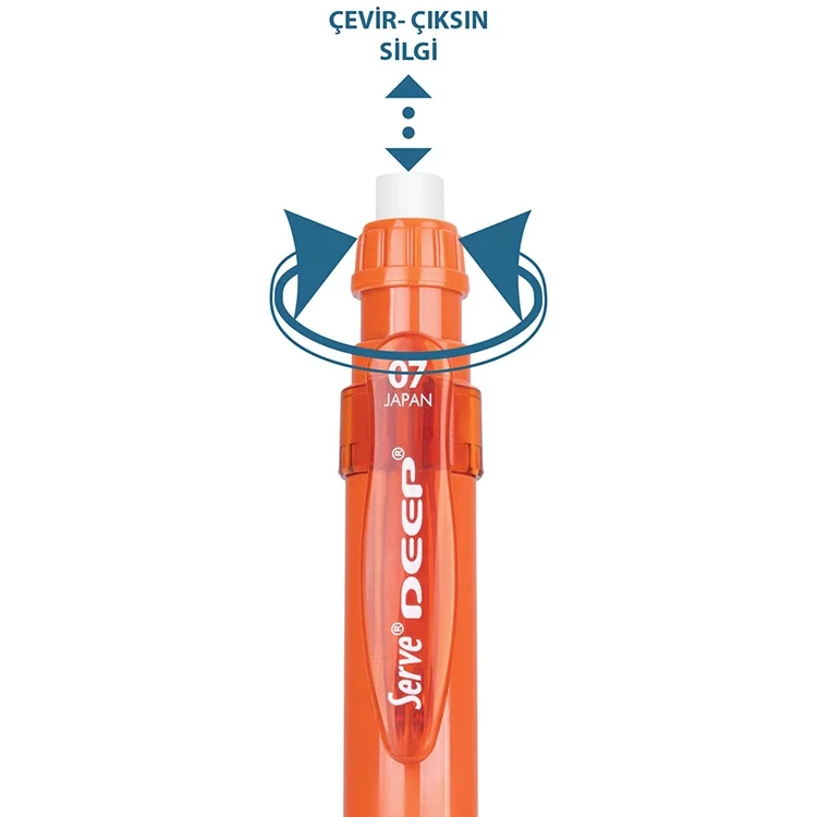 Serve Deep Mekanık Kurşun Kalem 07 Mm Kiremit  Sv-deep-07-krmt