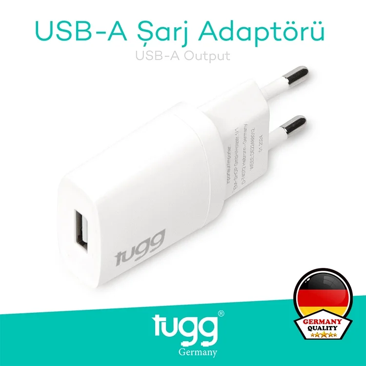 Tugg Germany Akıllı Şarj Başlık 5w Isı Ve Akım Korumalı Usb Girişli 104400