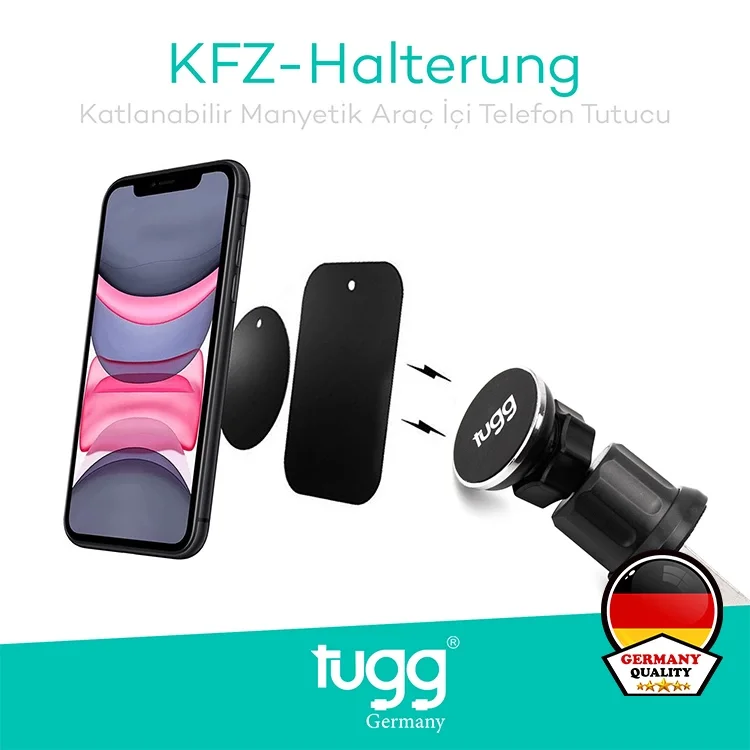 Tugg Germany Araç Telefon Tutucu Ultra Güçlü Mıknatıs Ch230 123318