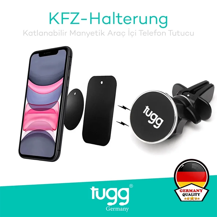 Tugg Germany Araç Telefon Tutucu Ultra Güçlü Mıknatıs Ch267 123319